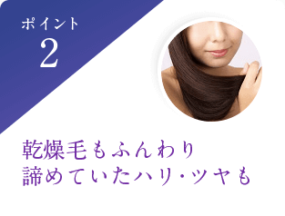 乾燥毛もふんわり諦めていたハリ・ツヤも