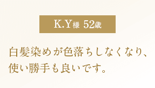 白髪染めが色落ちしなくなり、使い勝手も良いです。