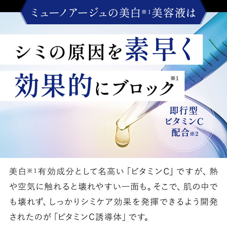 シミの原因を素早く効果的にブロック